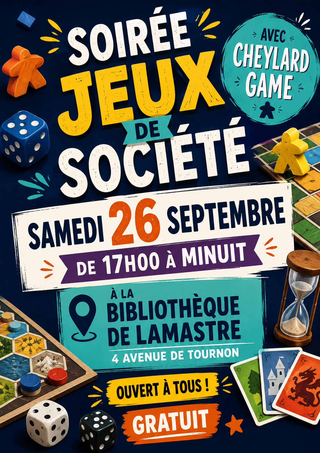 Soirée jeux 26 septembre 2026